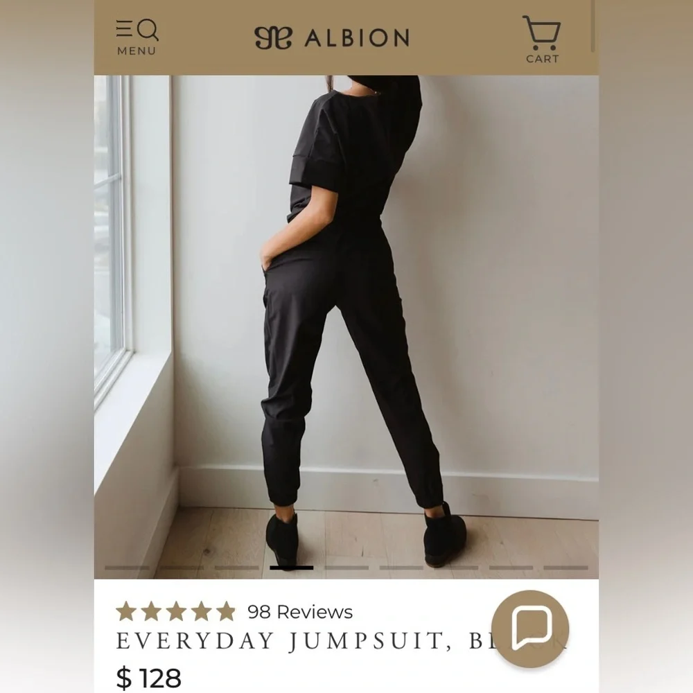 Albion Everyday Black Jumpsuit - Picture 9 of 10
